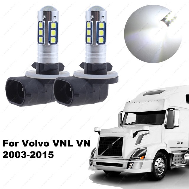 2Pcs Fog Light 15SMD LED Replacement Bulb 881 896 For Volvo VNL VN 2003