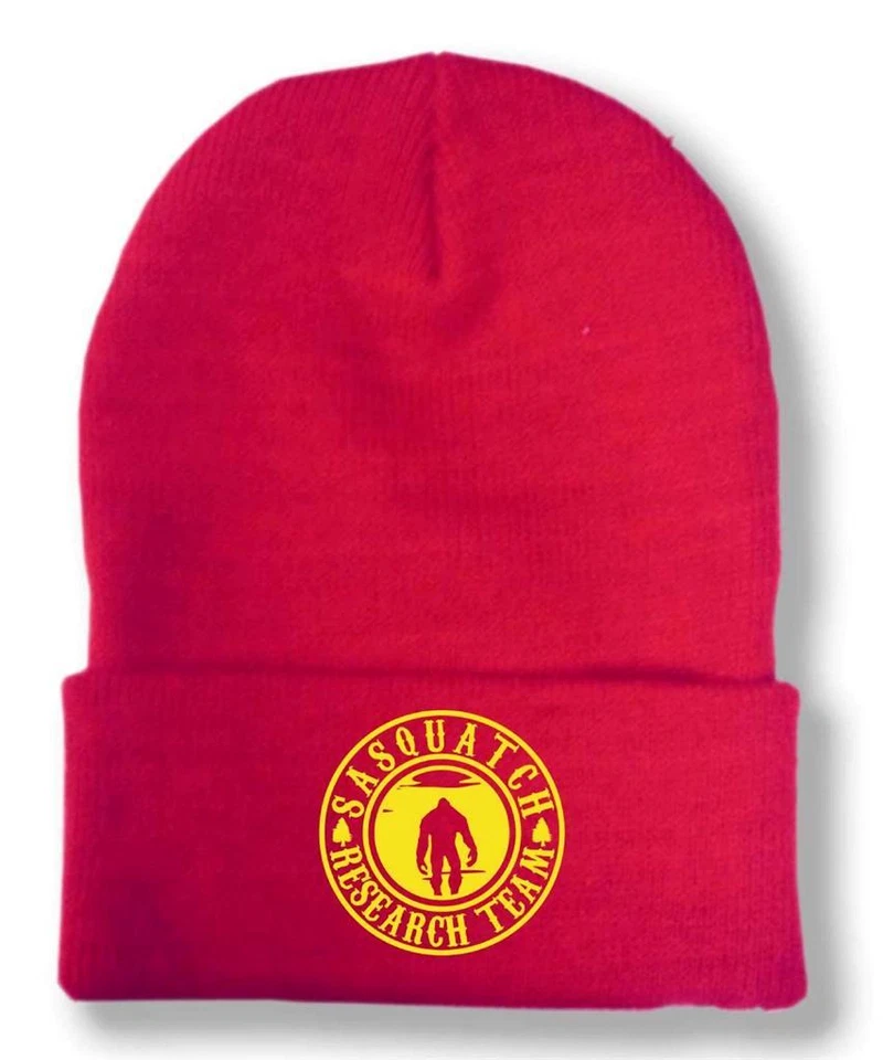 NEW MEN WOMEN PRINTED FINDING SASQUATCH RESEARCH TEAM FUNNY Snowboard SKI BEANIE - Image 2 of 4
