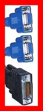 DMS-60 LFH to Dual VGA Splitter Cable New