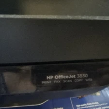 HP Office Jet 3830 Wireless All-in-One Printer, Fax, Scan