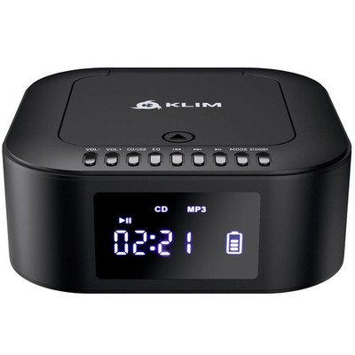 KLIM Boombox E1 CD Player mit Bluetooth USB AUX Radio Subwoofer