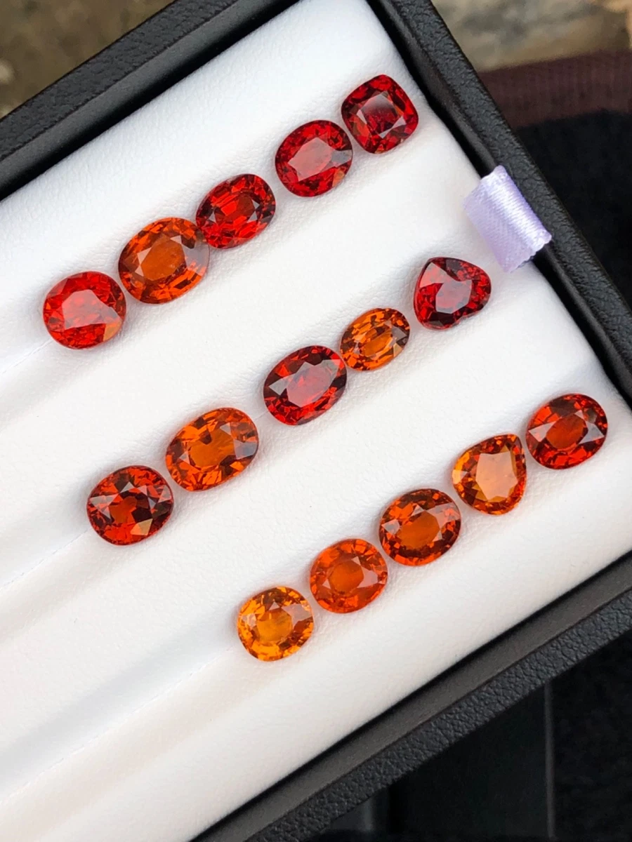 Spessartine Naturelle Du Nigeria - 0,99 Carat - 7x5.2mm - Non Traitée - P347.155T