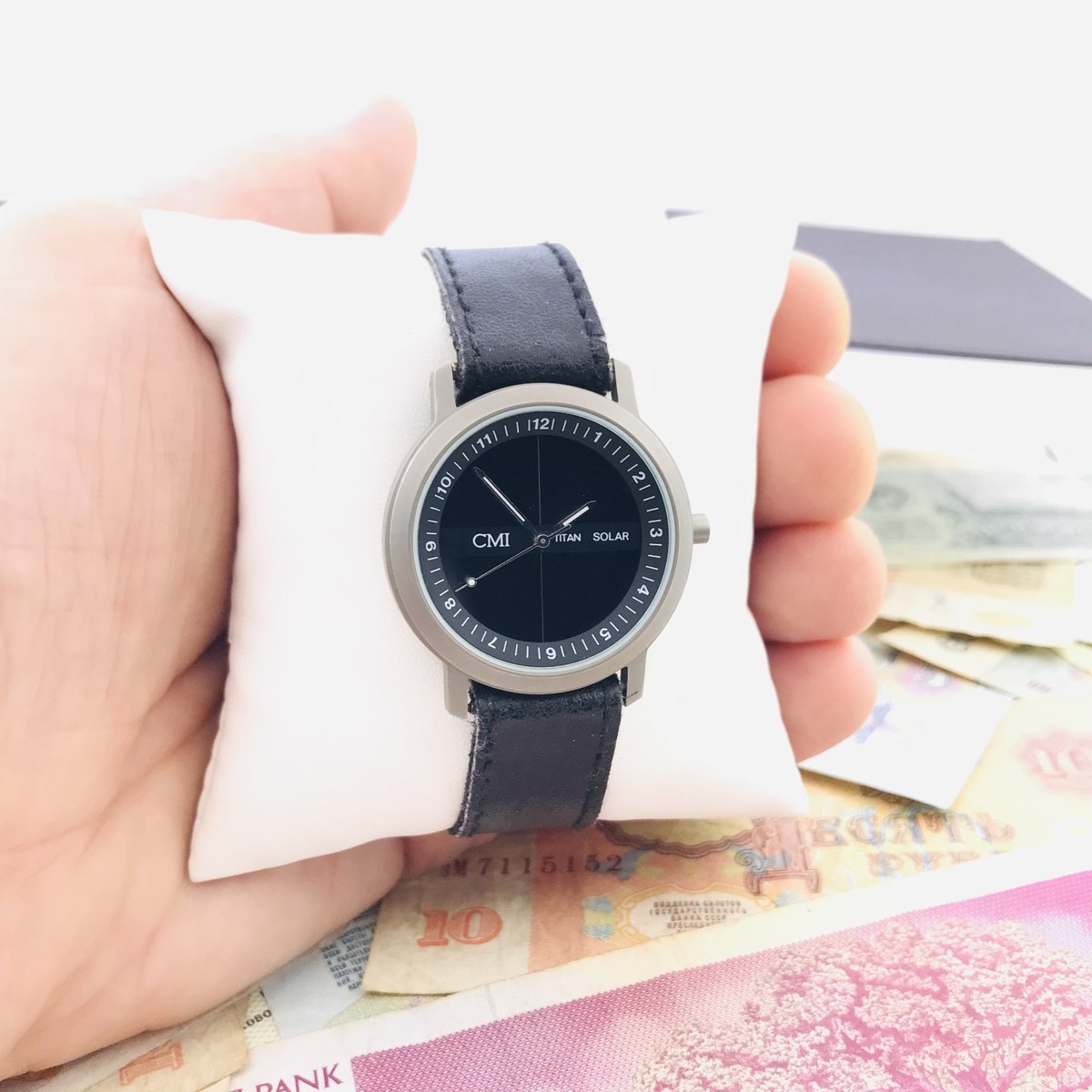 Modern CMI Titan Men's Watch All Titanium Case Quartz Made in Germany Working View 6