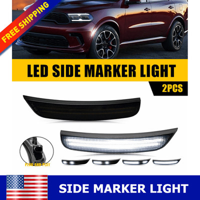 Dynamic LED Front Fender Side Marker Lamp 12V For 2021-2025 Dodge Durango AUXITO