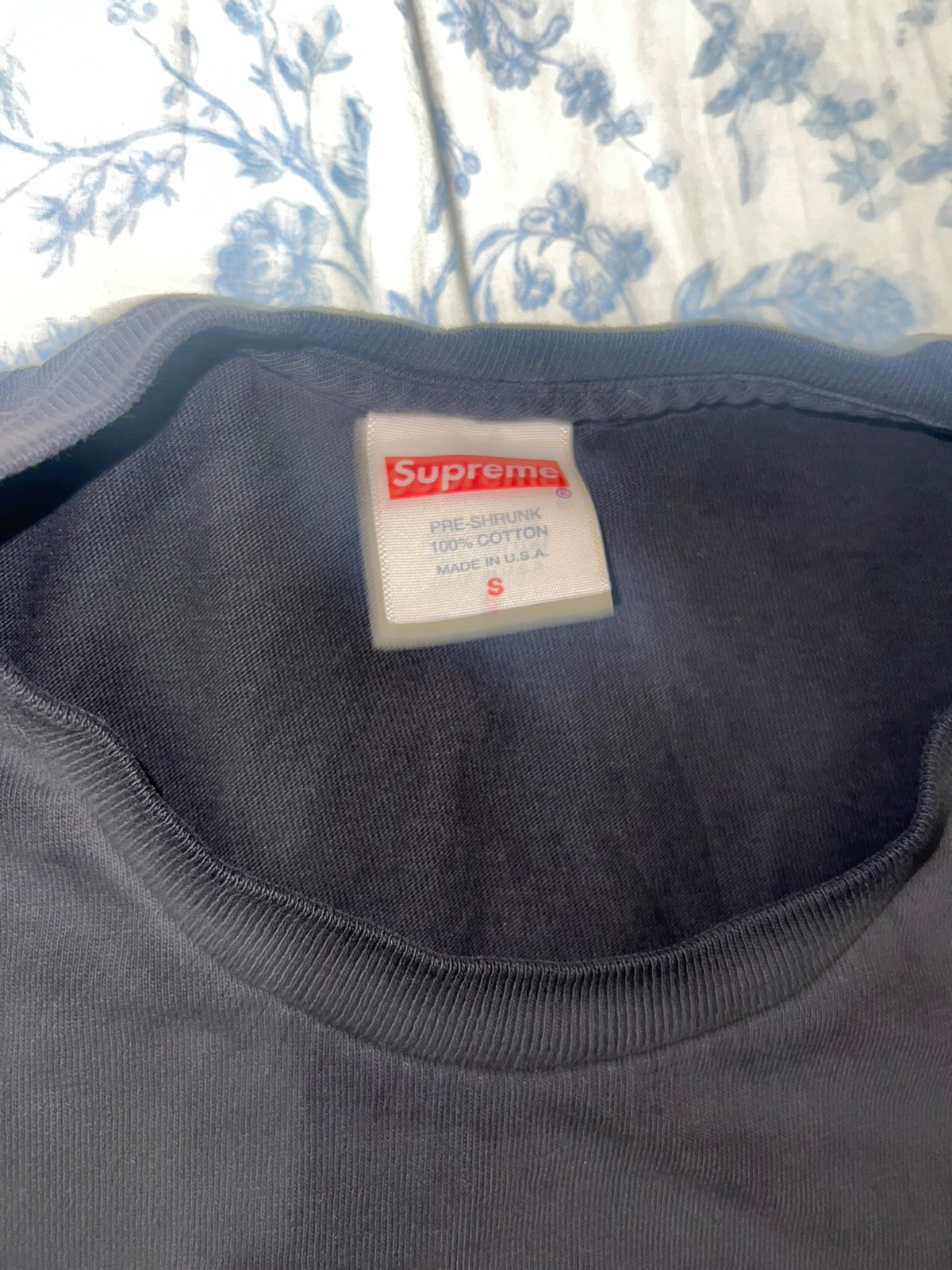 Supreme Cotton Black Solid Handstyled  Tee with L… - image 4