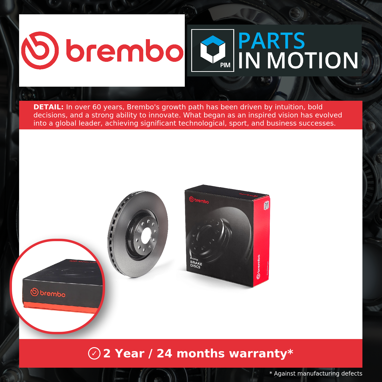Front Set 2x Brake Discs BREMBO 09.C306.11 for Audi/Seat/VW/Skoda Ateca/Q2/Q3/TT - Image 15