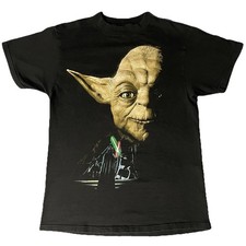 Vintage 1995 Star Wars Return Of The Jedi Yoda Palpatine Vader Shirt Sz M Black