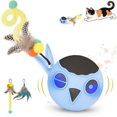 Cat Toys, Interactive Cat Toys for Indoor Cats, USB Rechargeable Electronic S...