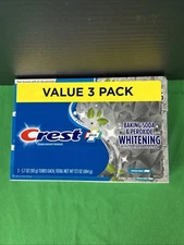 3 PK Crest Plus Baking Soda & Peroxide Teeth Whitening Toothpaste 5.7 Oz 03/26