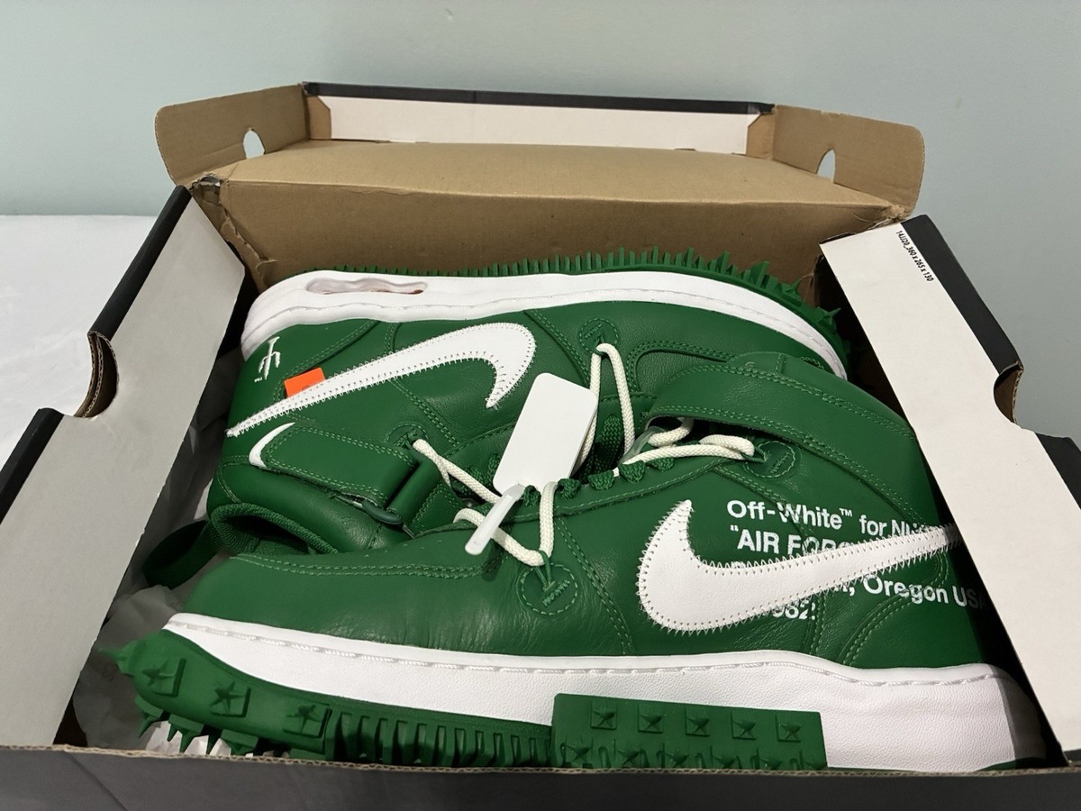 BRAND NEW Nike Air Force 1 Mid x Off White Pine Green | eBay