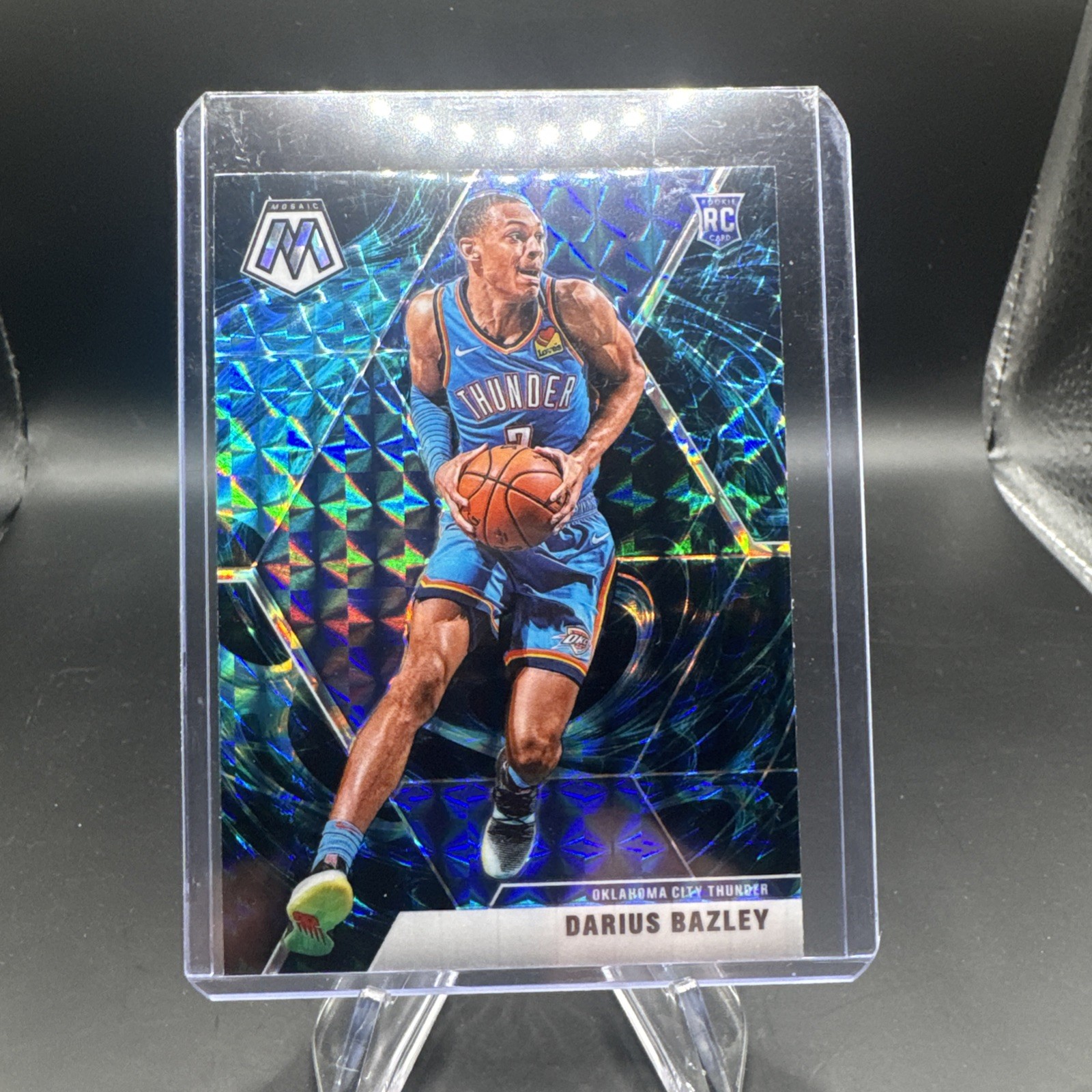 2019-20 Panini Mosaic - Rookies Darius Bazley #227 Genesis Prizm (RC)