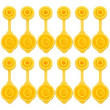 12PCS Gas Can Vents for Plastic Cans, Small Vent Caps Plug, Yellow