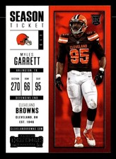 2017 PANINI CONTENDERS #44 MYLES GARRETT SEASON TICKET RC BROWNS