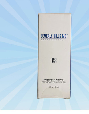 Beverly Hills MD Brighten + Tighten Restorative Facial Oil 1 fl oz Sealed New