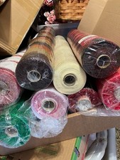 NEW CELEBRATE IT CHRISTMAS  other MESH RIBBONS 21 X 10 yd PER ROLL X 9 ROLLS