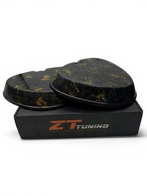 ZT-Tuning Forged Carbon Seitendeckel/Gold   Export Form - Simson S50, S51, S70