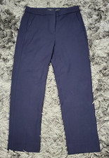 J Crew Pants Womens 6 Blue Kate Straight Leg Stretch Twill Dress Work Office