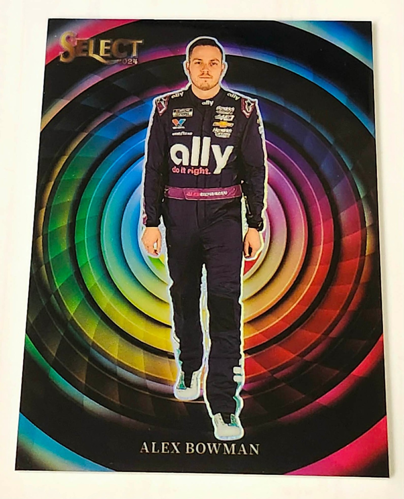 2024 Panini Select NASCAR Alex Bowman Case Hit Color Wheel SSP Insert!! RARE!!