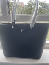 Image of Tommy Hilfiger Black Emblem Tote Bag Brand New With Tags