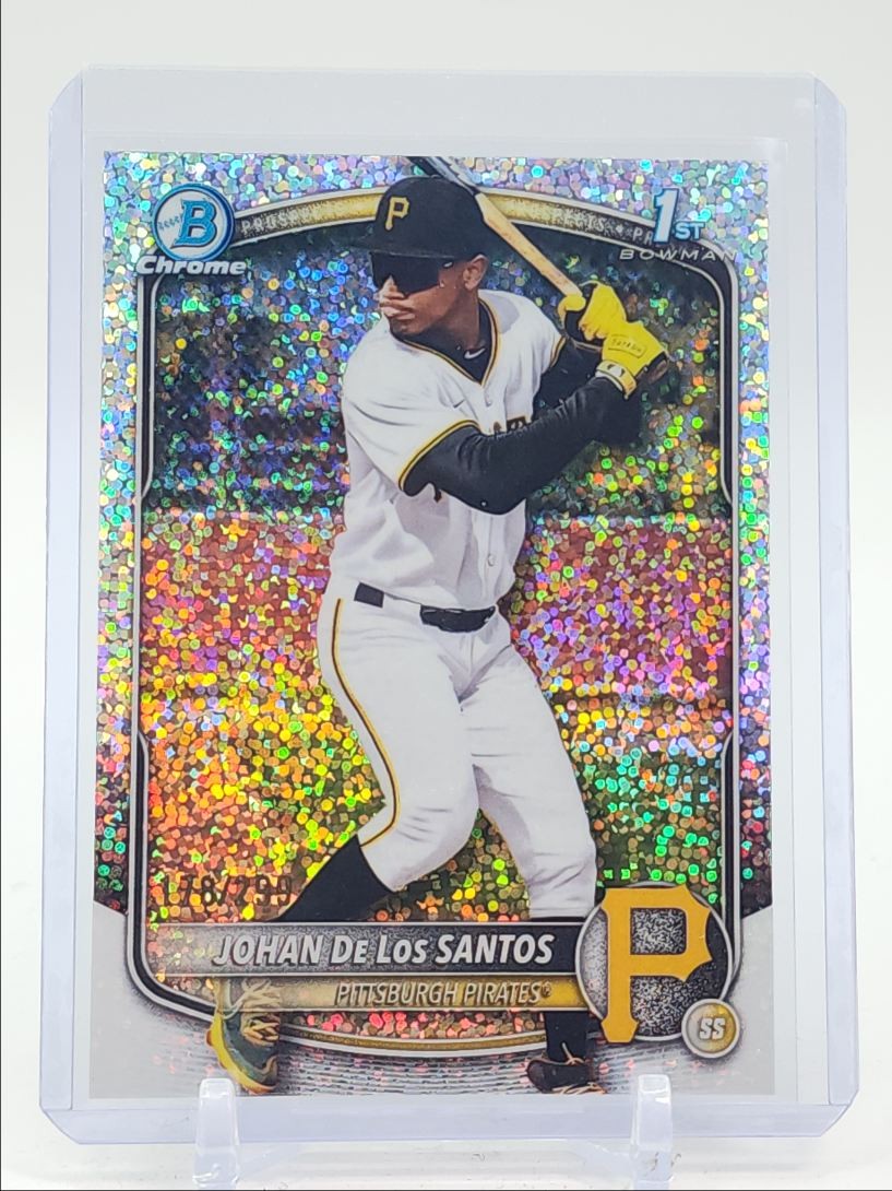 JOHAN DE LOS SANTOS 2025 BOWMAN CHROME 1ST SPECKLE REFRACTOR /299 Q4920