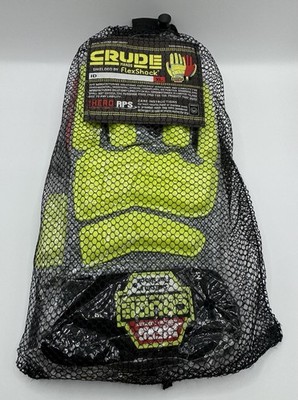 Crude Hands ''Impact Gloves'' Shielded by FlexShock XL - The HERO Protection NEW