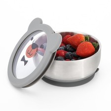 Baby Bowls with Non-Slip Silicone Suction Cup, Insulated Double-Layer 18/8 St...