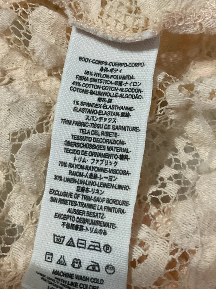 Туника кружевная Free People размер XS Oh La Ruffle галстук сзади - Изображение 4 из 4