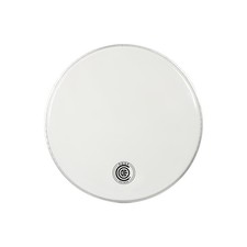Code Enigma White Bass Drumhead 18