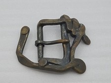 Antique Handforged Cast Metal Harness Court Belt Buckle RARE