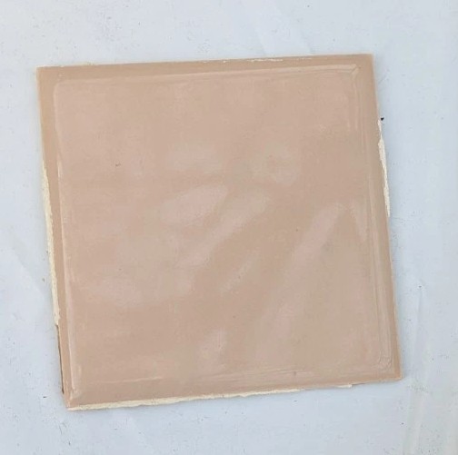 Vintage 4 1/4" American Olean Tile Sandlewood / Suntan  Light brown Reclaimed