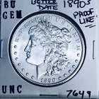 1890 S BU GEM MORGAN SILVER DOLLAR UNC MS+++ U.S. MINT RARE COIN 7649