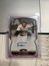 2023 Bowman - Chrome Prospect Autographs Vaun Brown #CPA-VB (AU, RC)