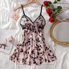NEW Sexy Women's Lingerie Lace Sleepwear Underwear Dress See-Thru Babydoll US