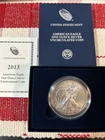 2013-W American Silver Eagle Uncirculated 1oz - Obv Toning - US Mint Packaging