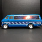 Tonka Mighty Custom "Skyline" Beach Camper Van  Vintage 1977 Pressed Steel  Blue