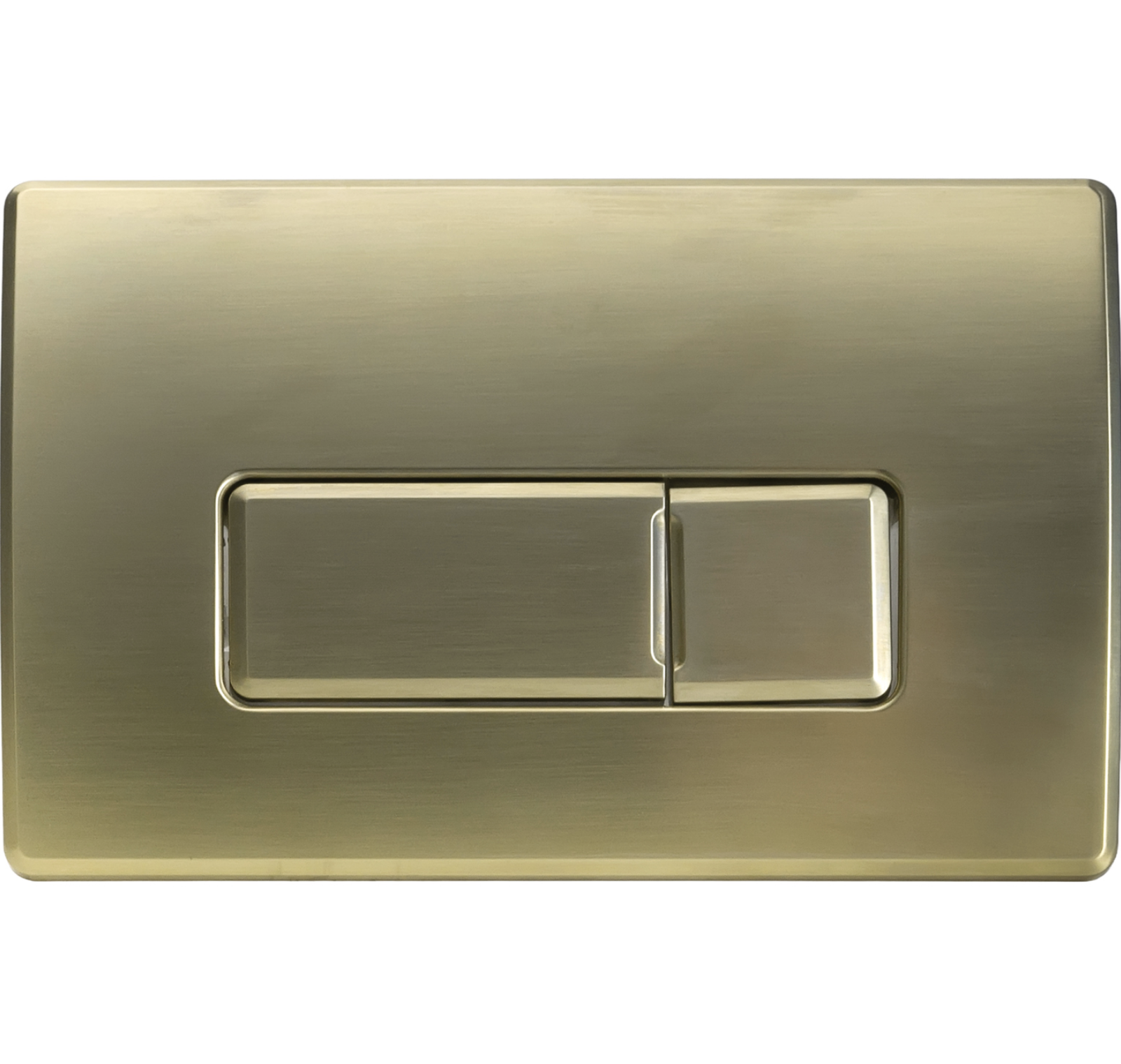 Wirquin Caspia Dual Flush Push Plate – Brushed Brass (50120772) Pneumatic