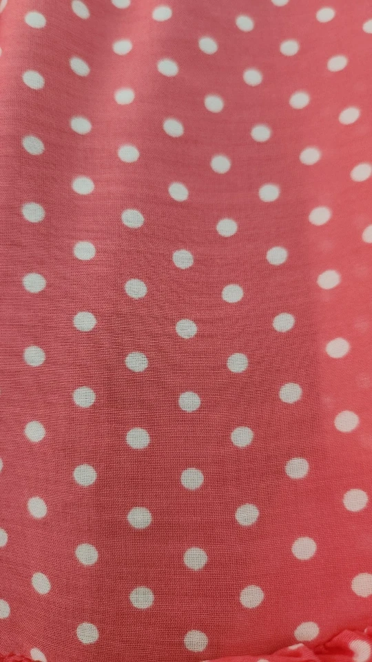 NUEVO CON ETIQUETAS Victoria Secret Babydoll Lazos Polkadot Viscosa/Seda Blusa/Camisa Talla M Foto 3 de 4