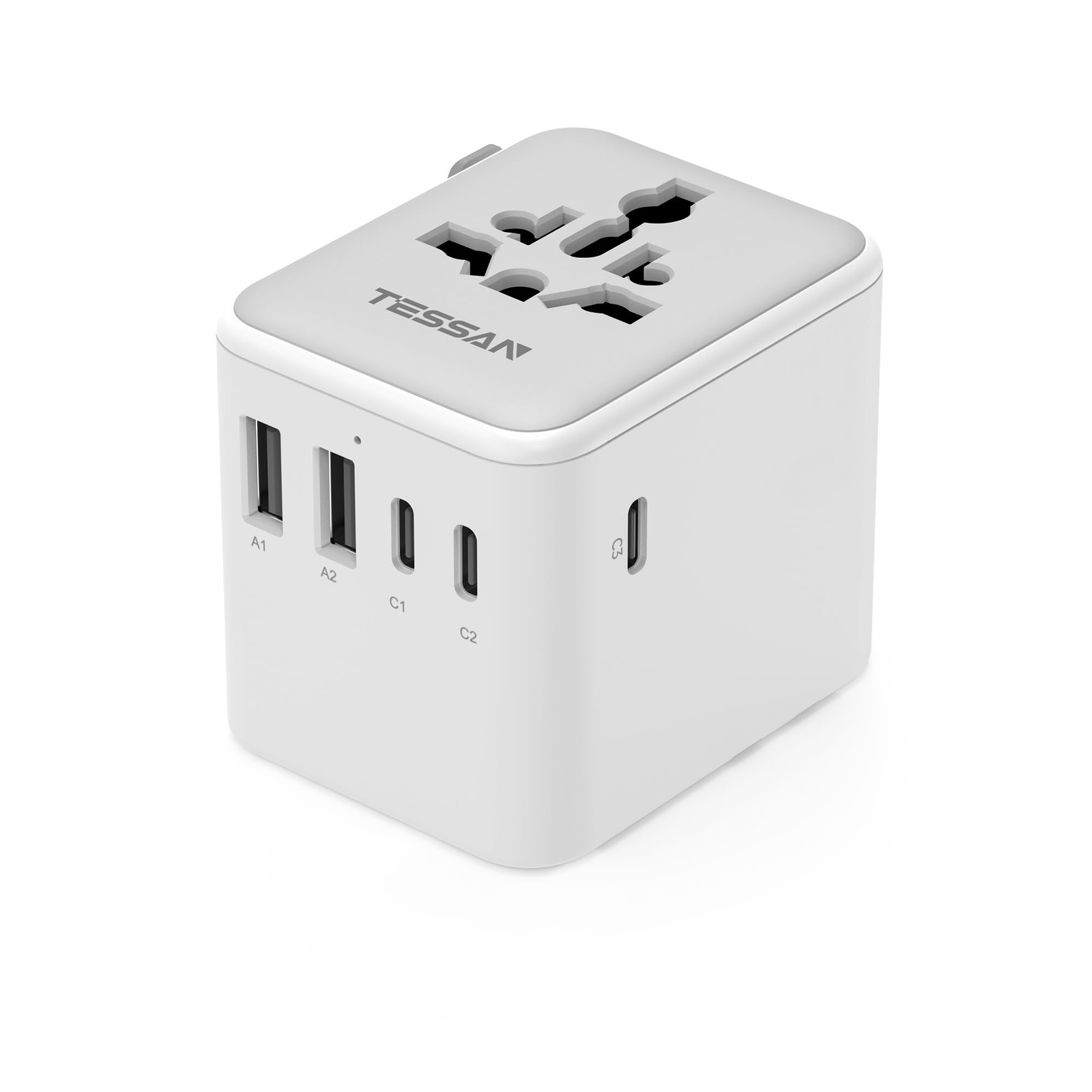 Travel Adapter 28W, Worldwide Plug Adaptor International   EU, UK, USA, AU