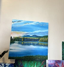 Art Original Acrylic Canvas Painting 20x20