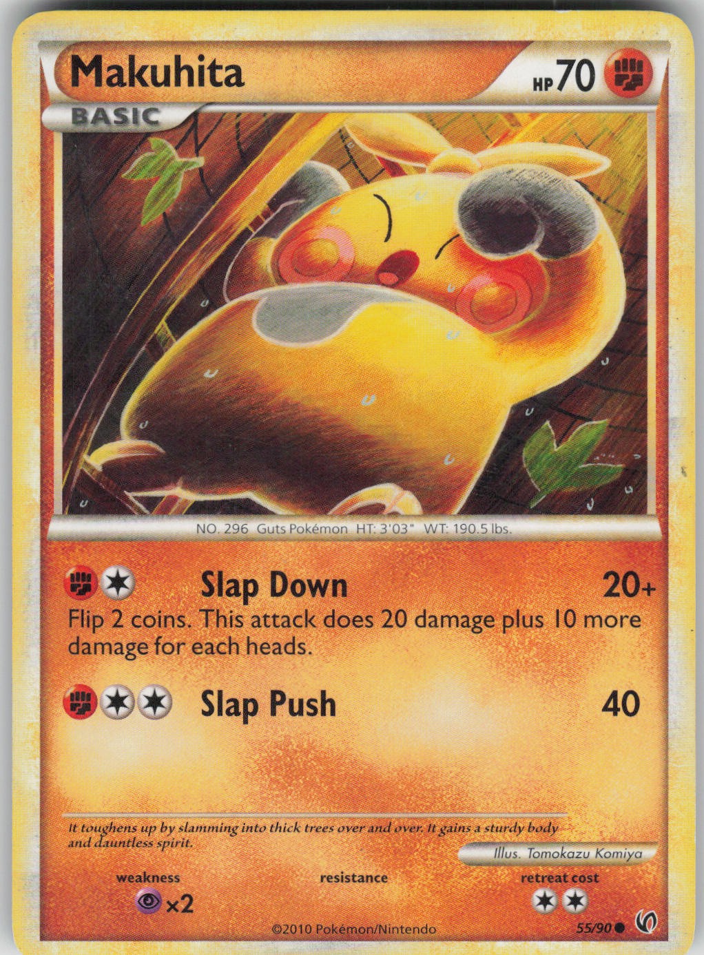Pokemon TCG Makuhita Common Undaunted 55/90