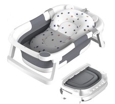 Foldable Bathtub,Collapsible Bathtub Durable Essential Infant Bath Tub