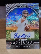 2025 BRADY QUINN LEAF ANEW DAWN AUTOGRAPHED AUTO NFL ROOKIE CARD RC /15 . rookie card picture
