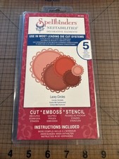 Spellbinders, Nestabilities, Lacey Circles 5 Dies Cut Stencil Emboss S4-293