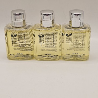 The LUXURY Fiore E Acqua Organic Care Bath Oil 2.2 oz Sesame-Lavender-Spearment