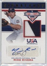 2017 Panini USA Baseball Stars & Stripes Prime 22/25 Mike Rivera #18 Auto 07ke