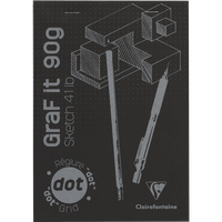 Clairefontaine 5X Skizzenblock Din A5 80 Blatt Schwarz 96843C