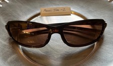 Maui Jim WHITECAP 107-26 Gloss Chestnut Wrap Frames/Bronze Lenses Discontinued