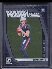 2024 Panini Donruss Optic Drake Maye #3 Primary Colors Rookie RC Patriots