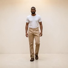 Bills Khakis Bullard Twill 5 Pocket Pants Mens 34x27 Khaki Straight Made in USA