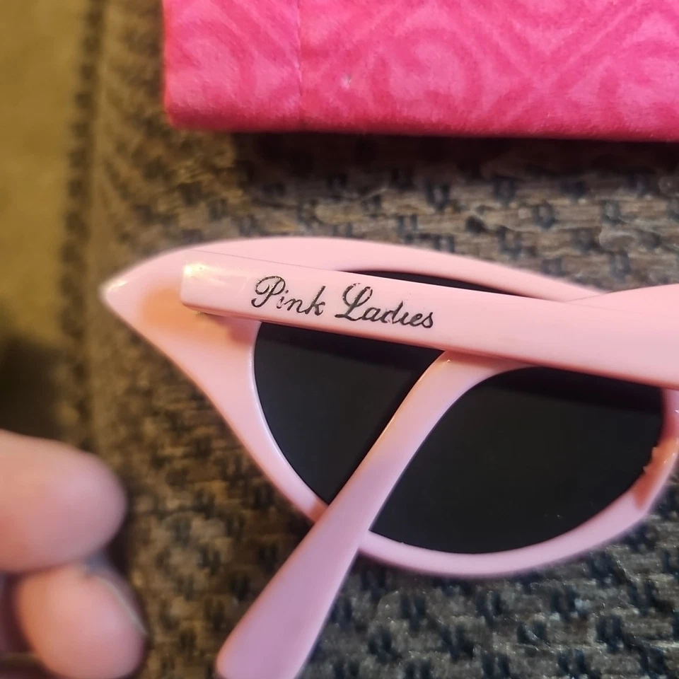 Gafas de sol nostálgicas rosa estrás damas mujeres con estuche suave color cad UV400 Foto 4 de 4